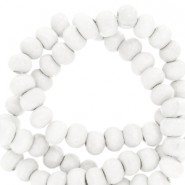 Houten kralen rond 4mm White